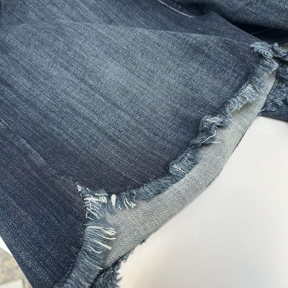 Judy Blue Hi-Rise Pull On‎ Denim Jean Shorts Tulip Hem Size Medium Style #150199 - Picture 4 of 6